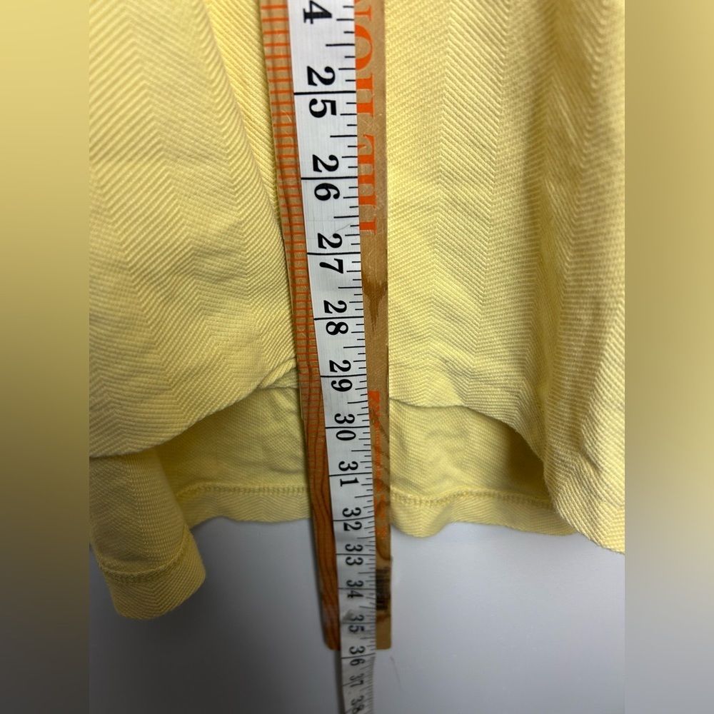 Vintage Men Pendleton Polo Shirt Size L  Yellow Butter 100% cotton Natural - Picture 10 of 13